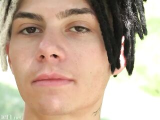 Twink with dreadlocks CUMMING