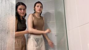My neighbor likes me to repay her favors by fulfilling her lesbian sexual fantasies