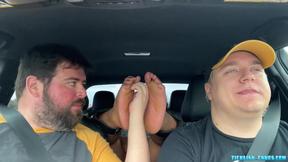 ”Nemo does a great job at taunting & tickling Fabios feet”