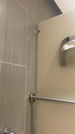 Orgasm in the Bathroom Stall