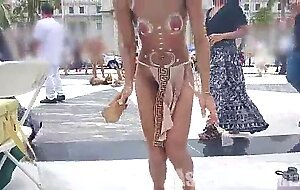 Hairy exotic native tribal dance compilation naked public latina
