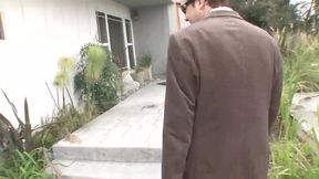 Old man but with big cock fucks 2 teeny