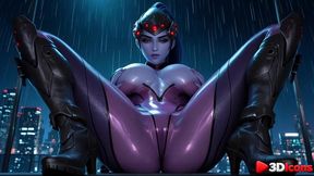 widowmaker is getting fucked in every hole on the roof [ai]