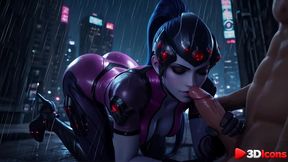 widowmaker is getting fucked in every hole on the roof [ai]