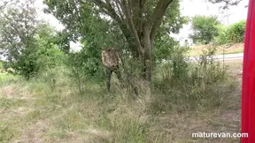 Hottest mature mom gets group fucked in van