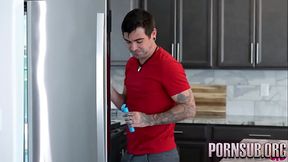 Pranking leads to seduction of a sexy Spanish MILF