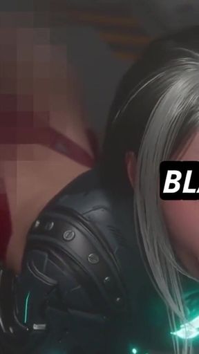Intense Deepthroat Blowjob - Hot Slut in Doggy Style Gags on Massive Black Cock