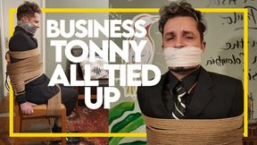 Business Tonny in Trouble! (1080p) Gay Bondage - Gay Domination - Ropes - Businessman - Gagged - Submission - Helpless Man - Gagged - BDSM
