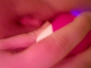 Bbw masturbating with vibrator, ftm clit/dick gets harder i squirt and cum