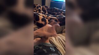 Solo getting off sexy fellow