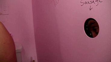 Aurora Snow Swallows Glory Hole Cum from Billy Glide