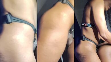 Thick Ebony wife pegging her innocent husband raw DRDICKEMDOWN
