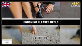 Unboxing pleaser heels 4K (English)