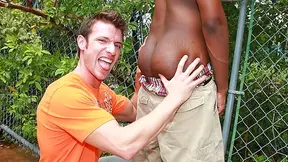 Interracial public fuck with Kevin Crows and Justin Kelly