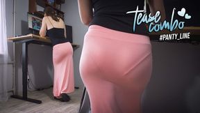 Watching Secretary With Panty Lines Ass In Office