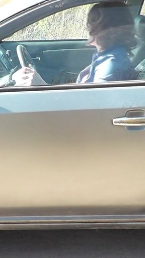 Jaw-dropping moment from &quot;In car of sexy Milf Platinum broke auto navigator No panties&quot;