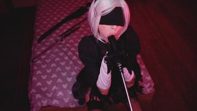 BBC Nier Automata cosplay BBC blowjob Mysweetalice aka Mykinkydope