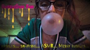 Bubblegum Fun with Buddahs Playground- Messy Bubbles- ASMR- Snapping Gum- Bubblegum Facial- Bubble Blowing and Bubblegum Sounds