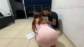 I Invite My Sexy Latina College Friend to My Apartment to Do Some Work and End up Fucking Her Hard with My Huge Cock.