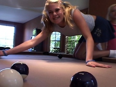 Hot blonde teens going lez