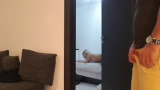 stepSon see stepdad fuck stepmom and he received Stepmom's ass to cum-lolyamateur