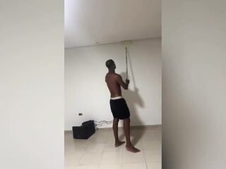 Twink alone at home hires golden painter.