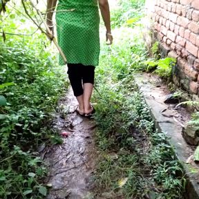 bestver pissing and fucking outdoor with my desi indian step mom