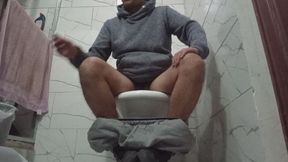 Smoking in the bathroom helps me de-stress