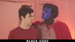 Black Godz - ebony meat Stud Interracial Fucking With Twink