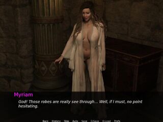 Project Myriam - Sexy wife Wash Sins in Church with Priest's Goo - cg game