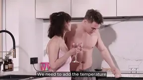 He fills her mouth again and again before she takes a well-deserved break.