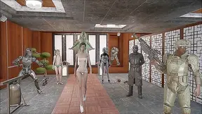Vault-Tec Fantasy Unveiled: Busty Models Strut Sensual Fallout 4 Catwalk