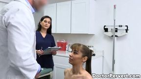 Nurse Jasmine Wilde Orally Prepares Babe Tommy King For Threesome With Doctor Mike Mancini