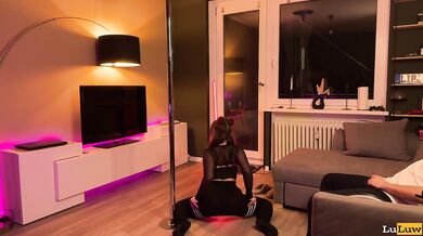 Step Bro Loves Watching Me Dance on the Pole – Home Striptease with a Juicy Ass