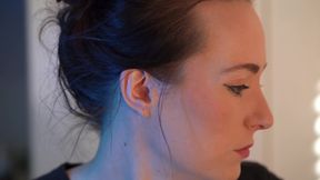 Sensual Close up Smoking with Petite Girl