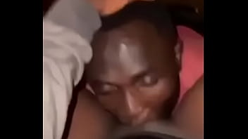 Man eats African sugar mama pussy.