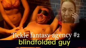 Tickle fantasy agency 2 - A man hires a specialized agency to fulfill his tickling fantasy: being tied up, blindfolded, and tickled simultaneously by three experts woman - foot tickling, armpit tickling, upperbody tickling, male tickling.