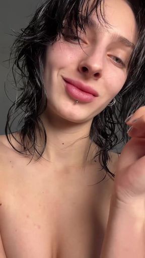 Tomboy with braces gets her nipples pierced