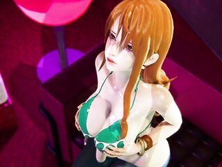[ONE PIECE] Nami&#039;s pool party CG ANIME
