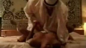 Arabic gay fucks professional  slut in missionary style