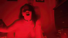 Red Lighting Seduction With Orgasmic Big-Bodied Couple