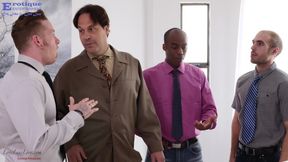 EROTIQUE ENT New boss LEXI LORE demands gangbang teamwork from employees