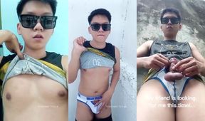 Handsome Pinoy Basketball Star Jerks Off Big Veiny Dick After Game