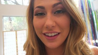 Blue Eyed Blonde Carter Cruise Shows Off a Tight Body Telling Spanish Studs Toni Ribas and Ramon Nomar She'd Like to Be Dp'd Every Day