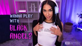 Erotic Gaming Session starring Black Angel