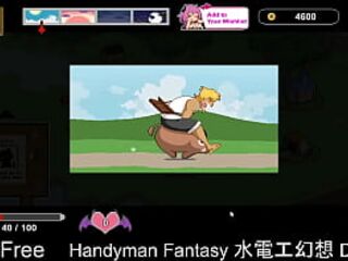 Handyman Fantasy (Free Steam Demo Game) Sexual Content, Nudity, Simulation, 2D