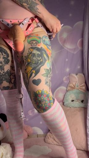 I make fun of you as I tease you with a cock you’ll never have