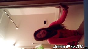 Japanese girl wets floor repeatedly in several scenes