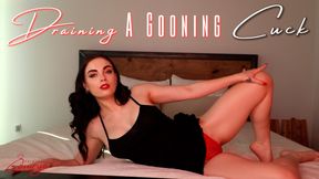 Draining A Gooning Cuck
