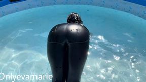 Wet Leather In Pool